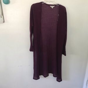 ⛔️sold Burgundy midi cardigan